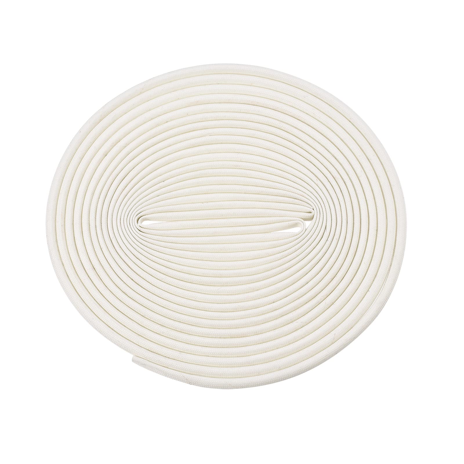 Rebower Fiberglass Sleeve Insulated Cable Protection Tube - 33Ft-3mm / White