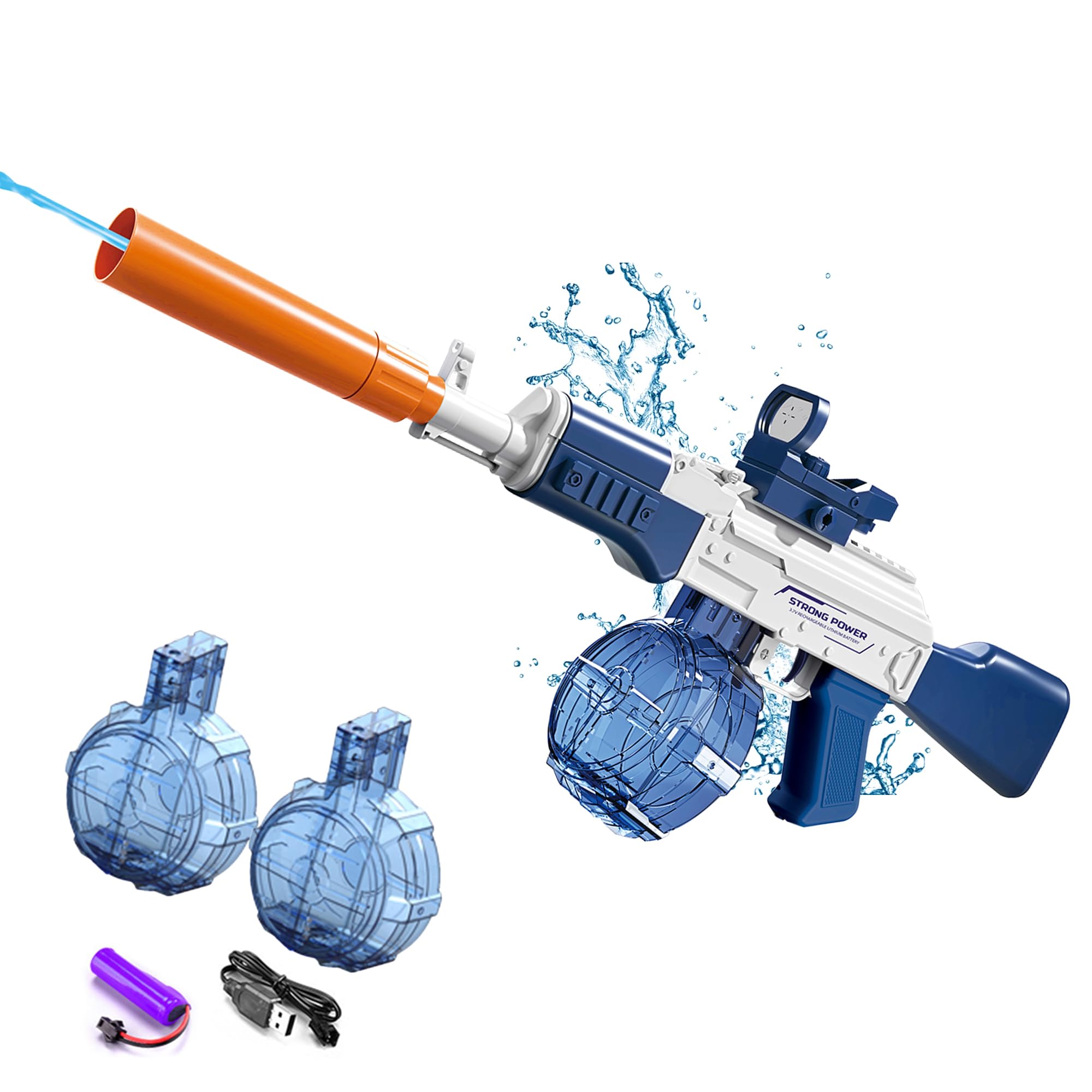 Photo 1 of Gamiu Summer Electric Water Gun for Kids Adults Water Gun with up to 32 Ft Long Range, Cool Summer Outdoor Beach Swimming Pool Party Toys