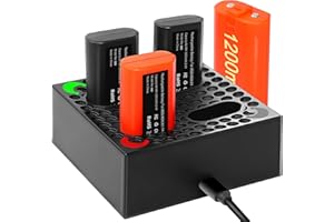 TUNROP Battery Charger for Xbox One Controller Battery Pack,Charger Station with 4x1200mAh Battery for Xbox One Rechargeable Battery Pack,Xbox One Accessories for X|S/Xbox One S/X/Elite Wireless Controller