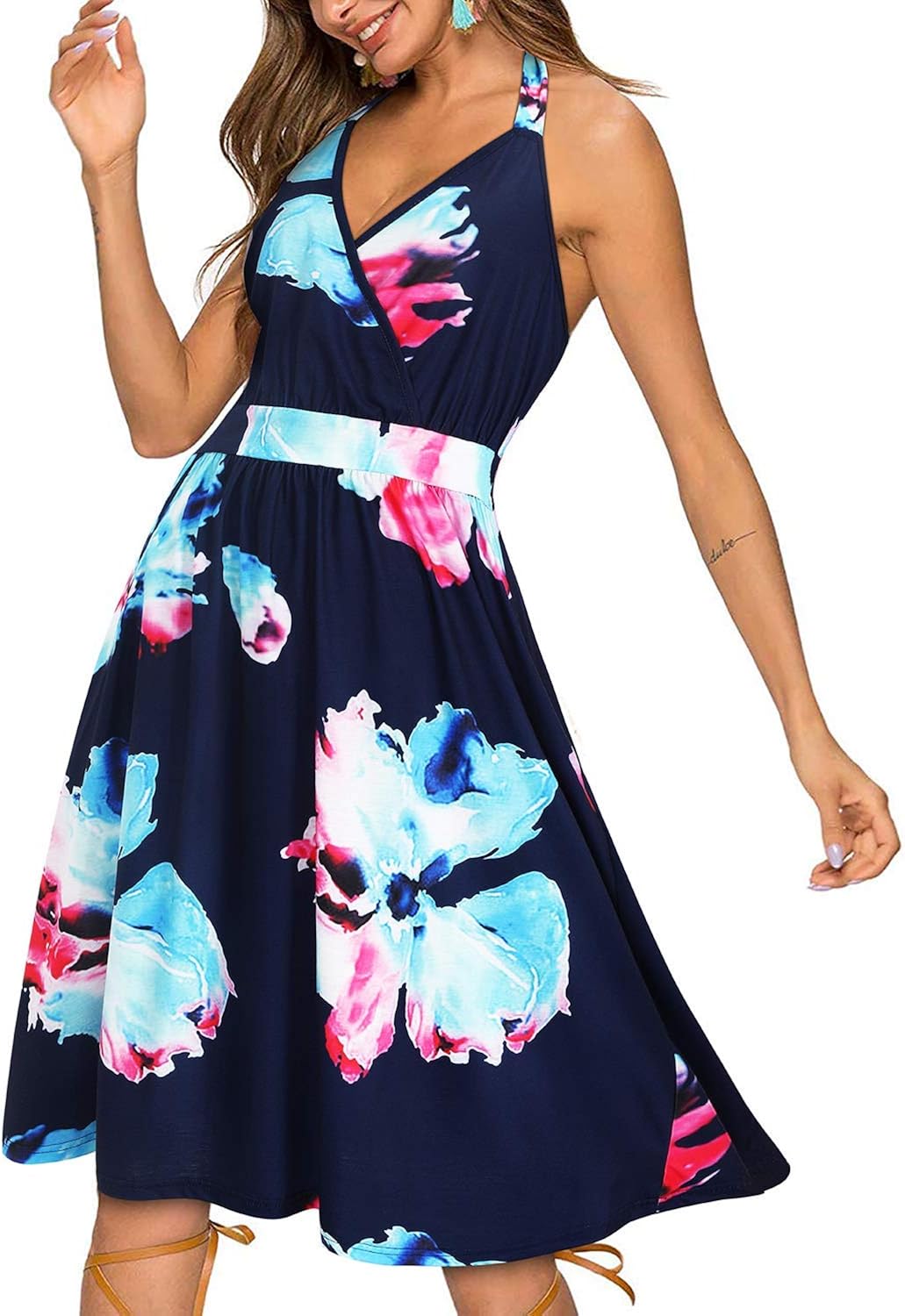 halter style summer dresses