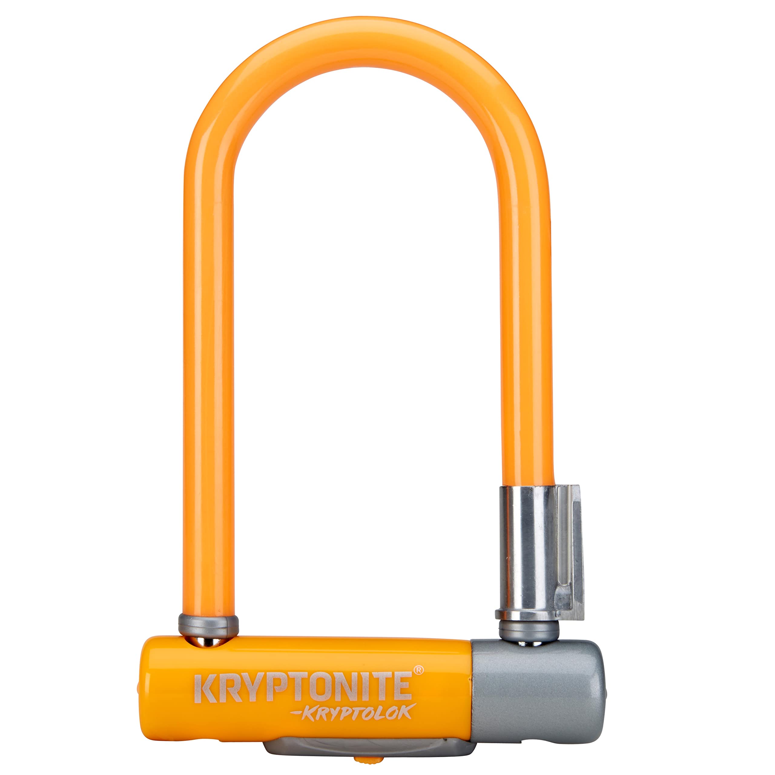 Kryptonite Kryptolok Mini-7 Bike U-Lock, Heavy Duty Anti-Theft Bicycle U Lock, 12.7mm Shackle with Mounting Bracket and Keys, High Security Lock for Bicycles Scooters