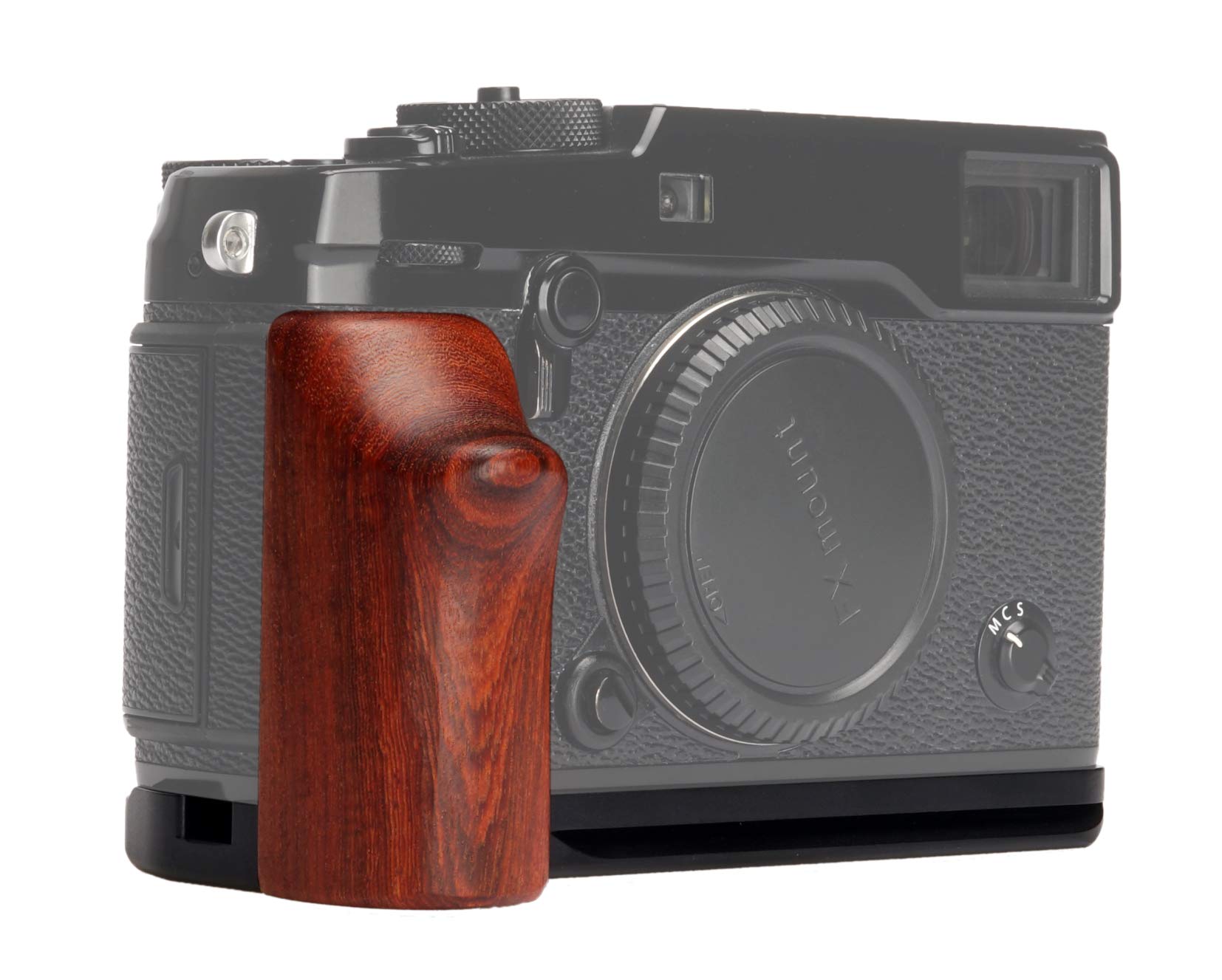 WEPOTO XPRO2-R Hand Grip Quick Release Plate L Bracket QR Plate Compatible with Fujifilm X-PRO2 Camera -Aluminium Padauk