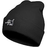 Ztuhjvy Cool Graphic Beanie for Men and Women - Black