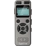 Voice Recorder by Lgsixe,8GB 1536Kbps Digital Voice Activated Recorder Microphone Recorder Portable Rechargeable Dictaphone MP3 Player