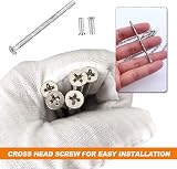 SenZee M3 Door Handle Fixing Screws and Sleeves 60 mm 3 mm Nickel Plated 30 Sets view 5