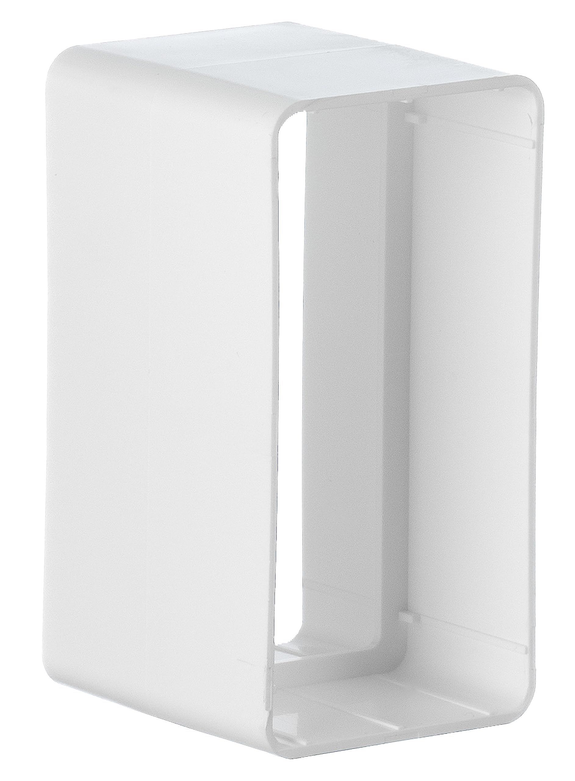 Steinberg14 White 110x55mm | 4x2 inch Flat Ducting Connector - Rectangular Straight Joint — image 1