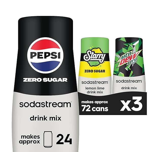 SODASTREAM PEPSI, STARRY & MTN DEW VARIETY PACK,...