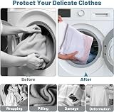 FUYOAL 6 Pack Mesh Laundry Bags 40x30cm 30x24cm Delicate Wash Bags view 5