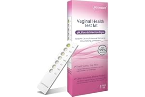 LYTRONCARE 6-in-1 Vaginal Health Test Kit – Check pH, BV,Yeast,Trich,AV &Vaginal Microbiota, at Home–10-Min Lab Accuracy –Find The Causes of Discharge, Odor, Itching, or Redness. Doc-Recommended