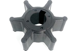 KUNOANZ 6L5-44352-00-00 Water Pump Impeller For Yamaha 2.5 3 HP 2&4 Stroke Outboard For Sierra 18-8911 2.5HP 3HP F2.5 For Mallory 9-45615 1988-2020 F2.5LMH F2.5MSH F2.5SMHB 3MLH 3MSH 3S 3L