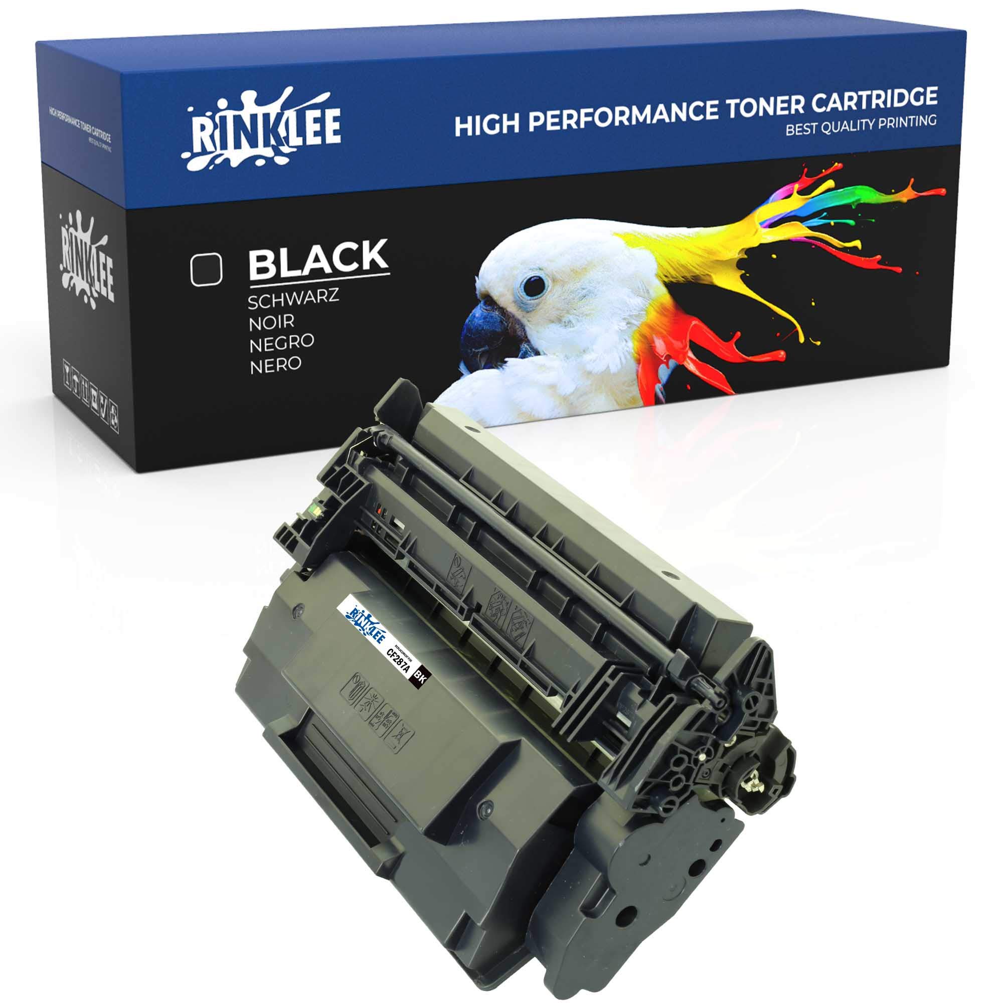RINKLEE CF287A 87A Toner Cartridge Compatible with HP LaserJet Enterprise M506 M506dn M506n M506x MFP M527 M527dn M527c M527f Pro M501 M501dn M501n | High Yield 9000 Pages | Black