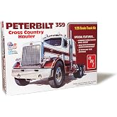 AMT 1477 Peterbilt 359 Cross Country Hauler Model Kit