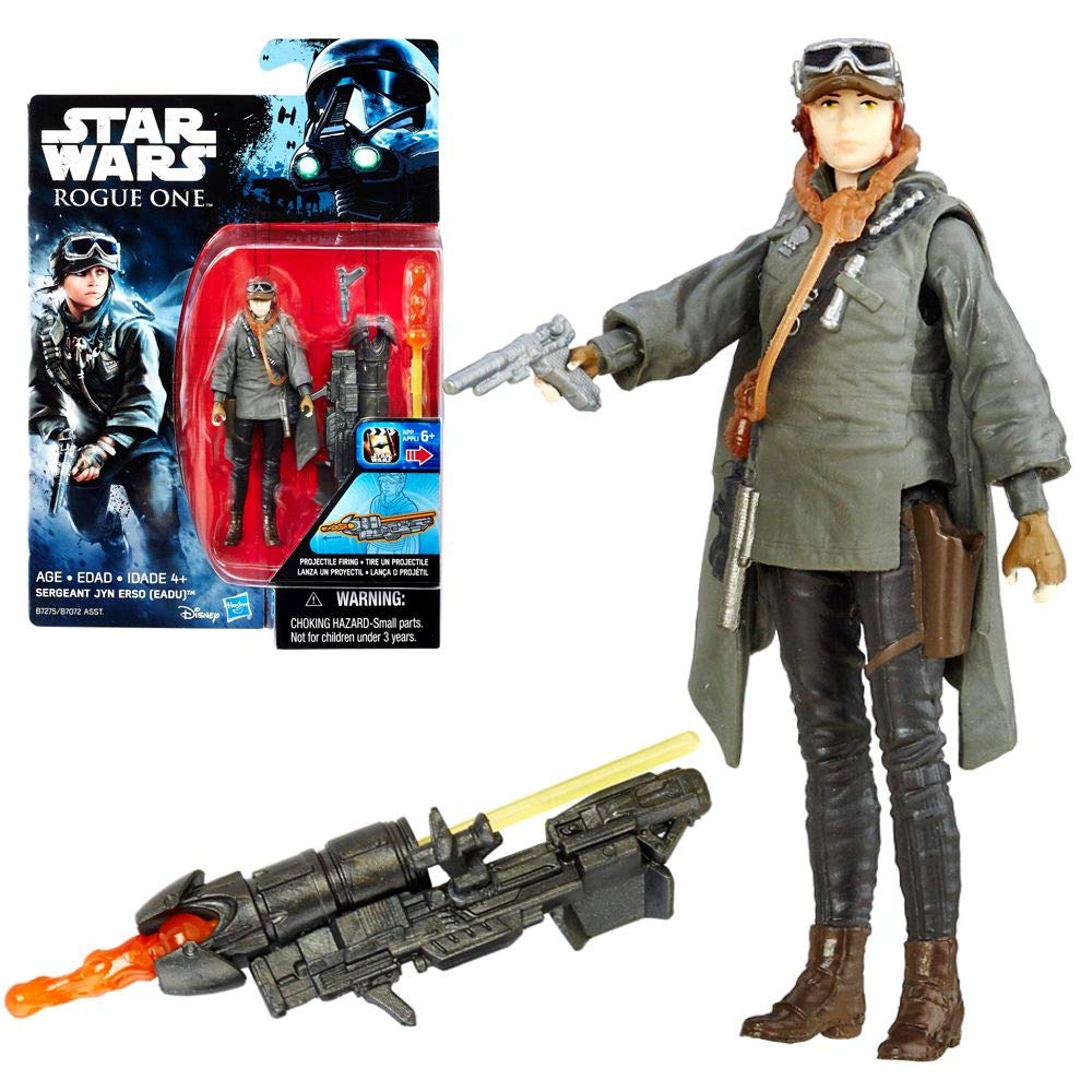 Star Wars - Selection of Game Figures 3.75 'Action Figures Hasbro, Star Wars Figuren:Jyn Erso Sergeant