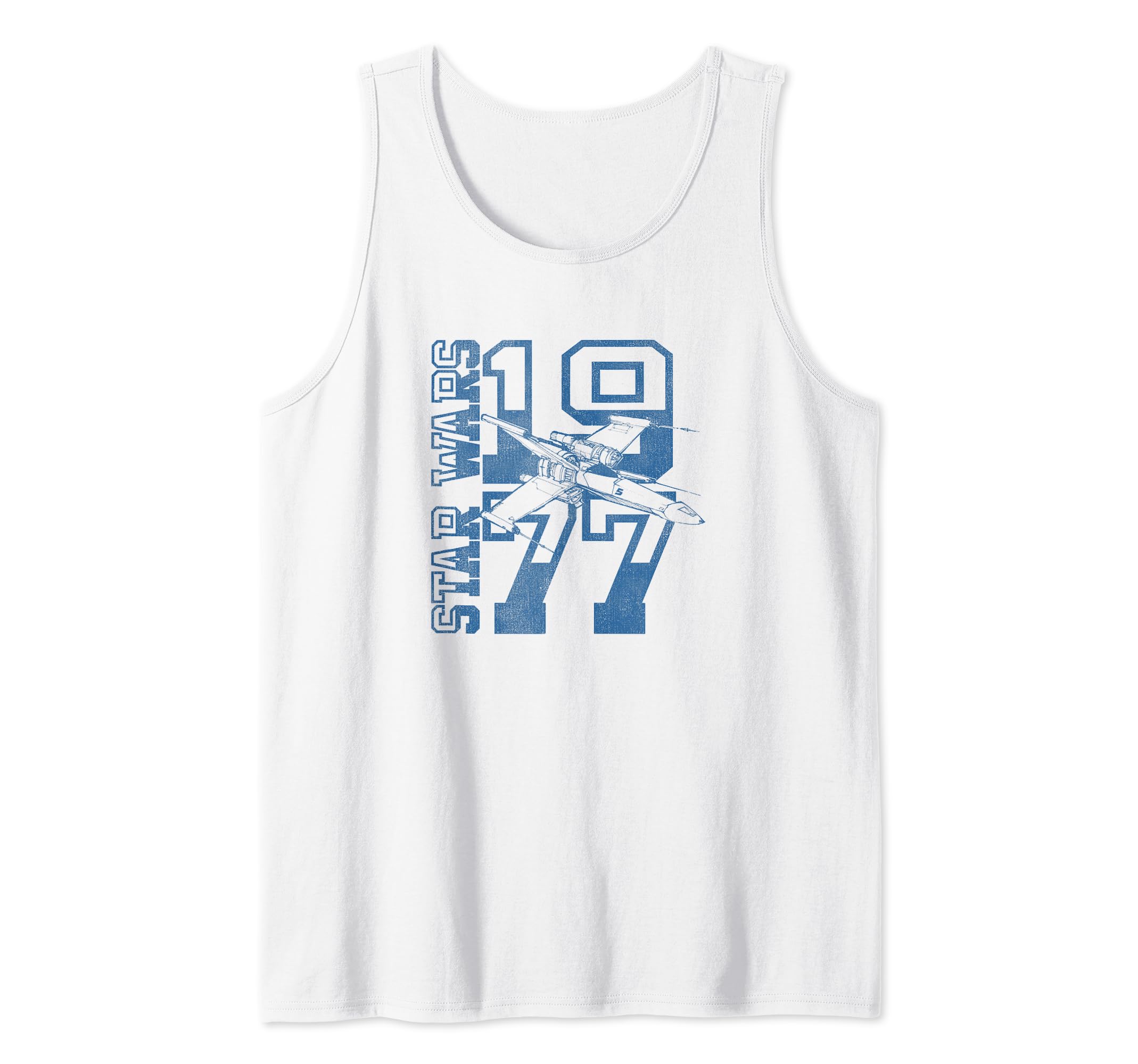 Star Wars 1977 Collegiate Star Wars Logo & X-Wing Fighter Tank Top