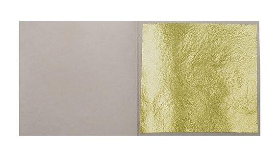 100 Blatt Echtes Blattgold Naturgold Echtgold 24 Karat 999/1000 zum Vergolden Essbar