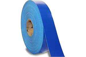 LiteMark Smooth Floor Marking Tape, EC-700 Heavy Duty Thick, Easy to Keep Clean, Warehouse, Blue (2 Inches by 108 Feet)
