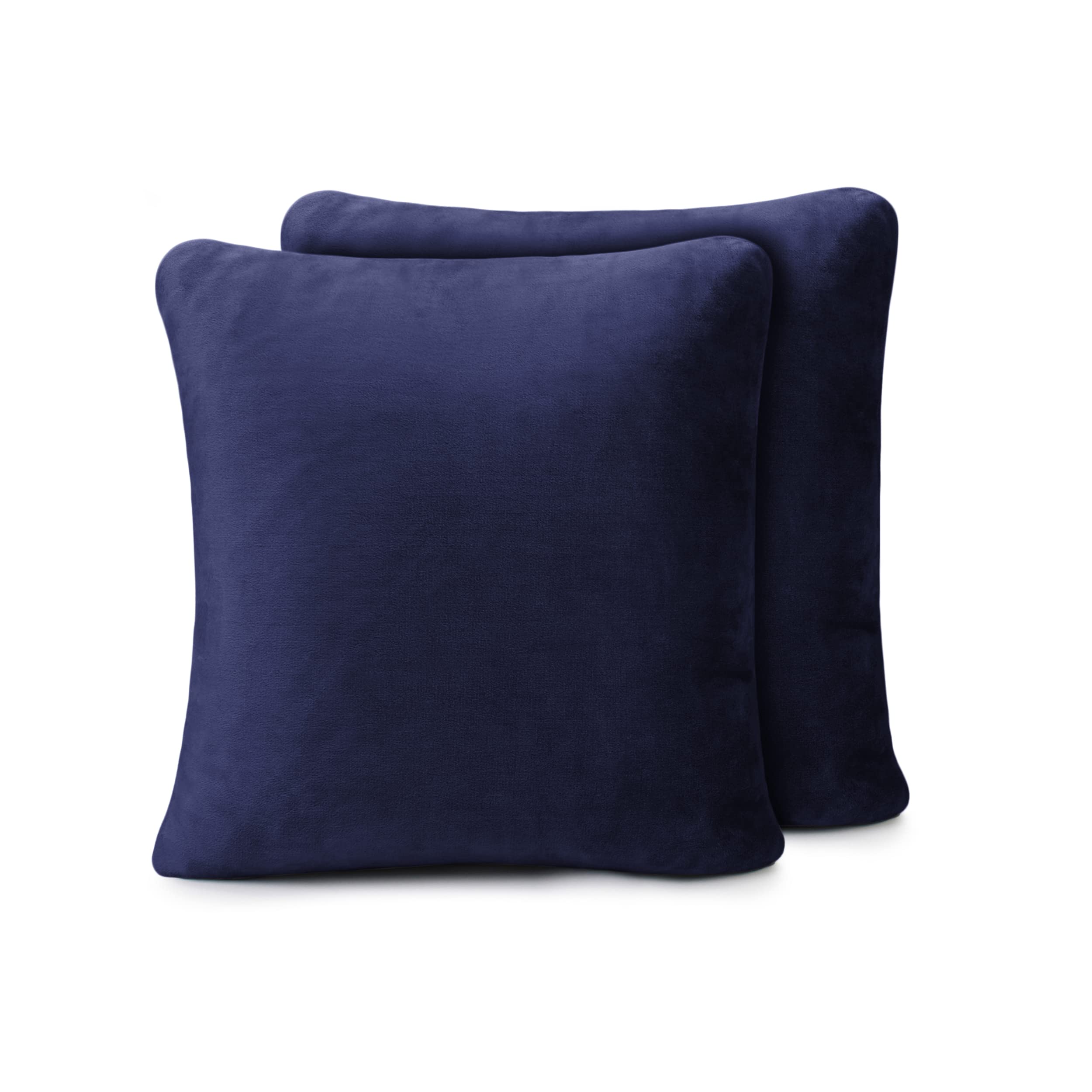 Amago - Cushion Cover Set of 2, Cashmere Feeling, 50 x 50 cm - Navy โ image 1
