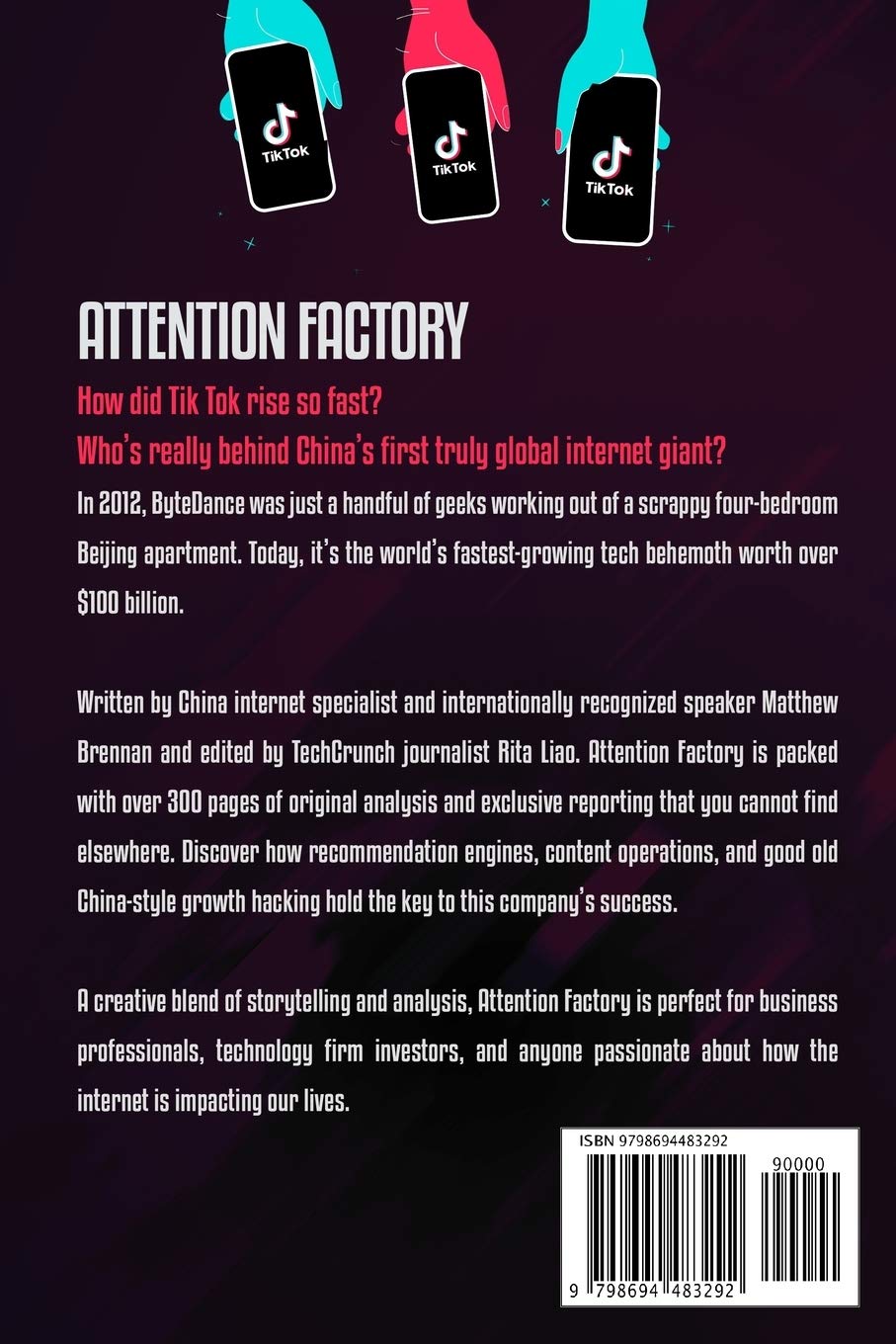 world factory inc on Amazon Com Attention Factory The Story Of Tiktok And China S Bytedance 9798694483292 Brennan Matthew Liao Rita Segovia Valentina Books