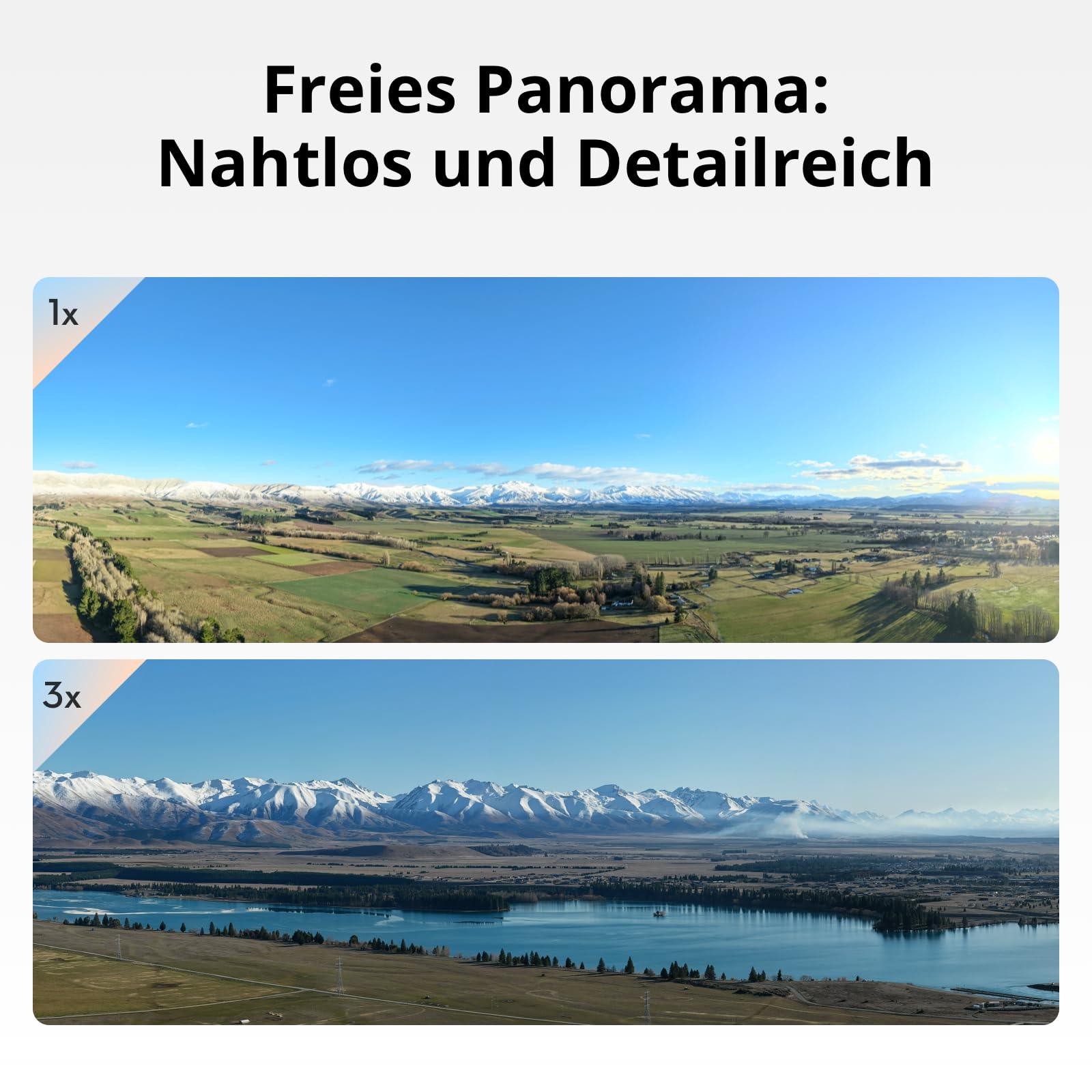 DJI Air 3S (RC-N3), Drohne mit 4K-Kamera, Dual-Kameradrohne mit 1" CMOS Weitwinkelkamera, 4K/60fps HDR Video und Dynamikumfang von 14 Blendenstufen, 45 Min. maximale Flugzeit, 20 km Videoübertragung 4