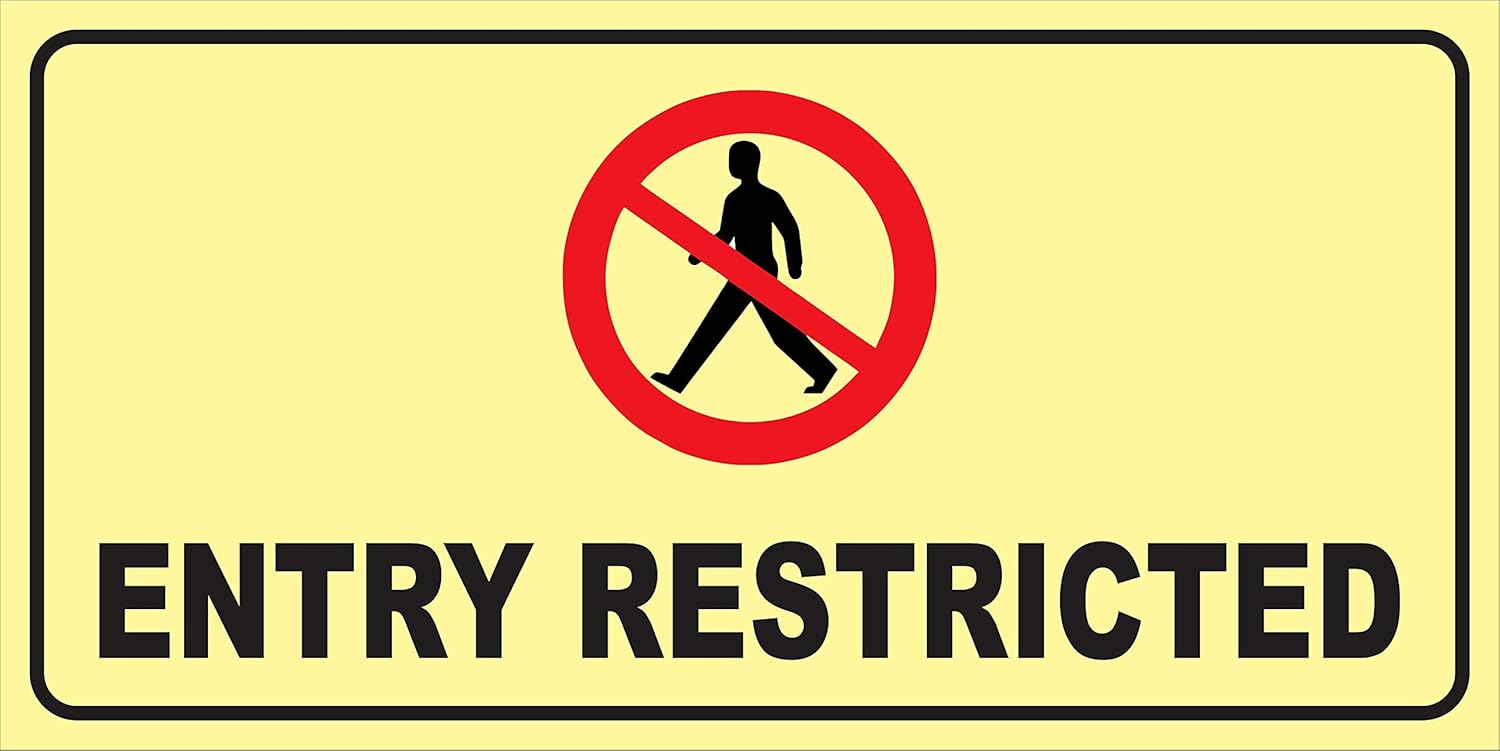 Arihant Signages Entry Restricted No Entry Sign Board Pack Of 3 Amazon