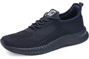 LCGJR Men's Running Shoes Ultra Lightweight Breathable Comfortable Walking Shoes Casual Fashion Sneakers Mesh Workout Shoes