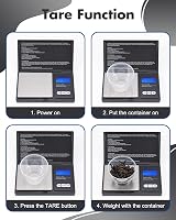 Zacro Digital Kitchen Scale 200g/0.01g Pocket Jewelry Scale with LCD Display view 6