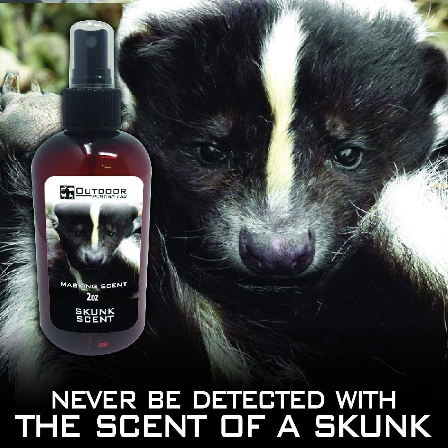 Outdoor Hunting Labs Skunk Urine Scent Spray, Skunk Cover Scent, Killer