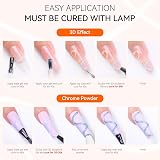 Makartt 3D Nail Gel Sculpting Gel 2x15ml for Nail Art Glue Chrome Powder view 8