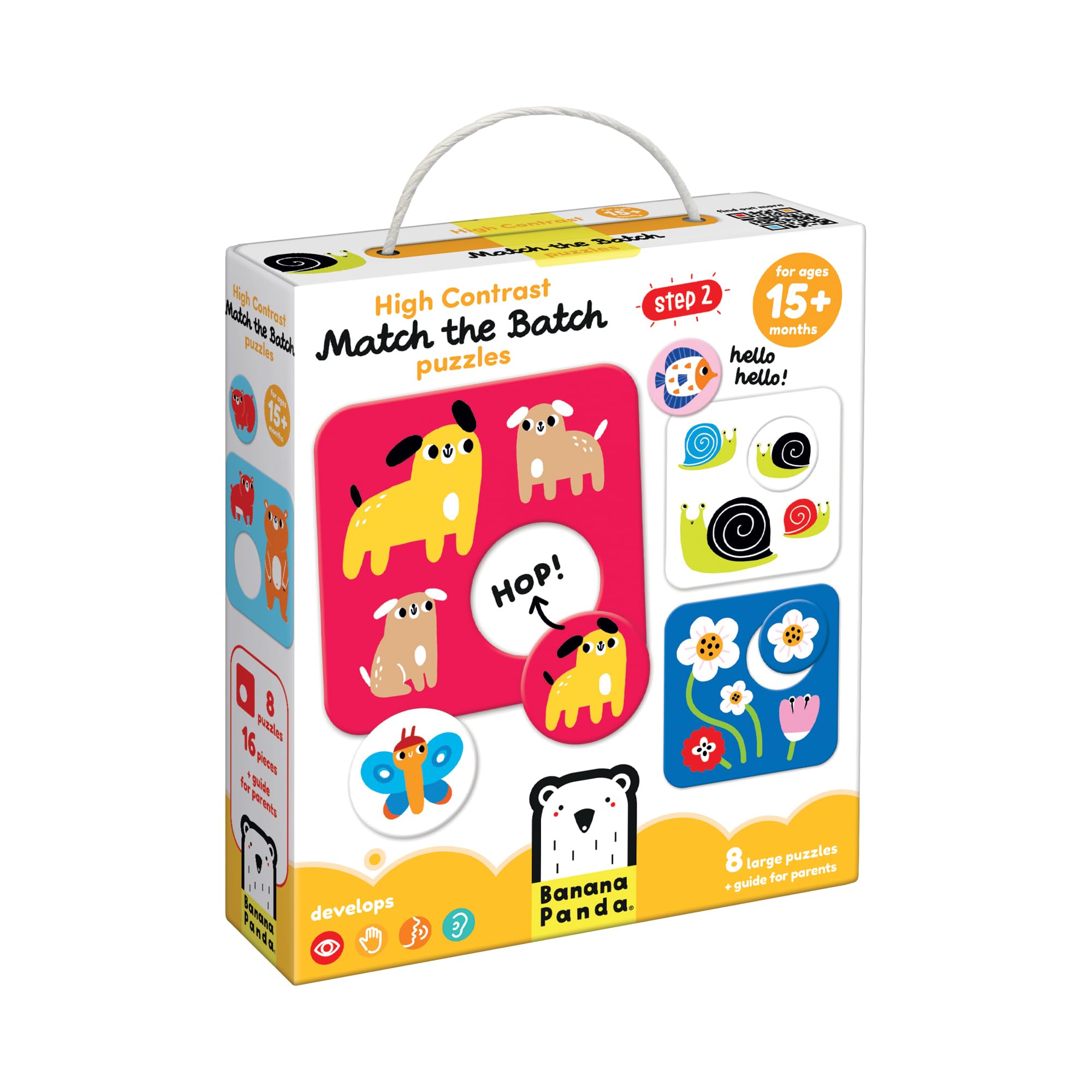 Banana Panda High Contrast Puzzles Find the Same 15m+