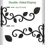 RHHGOPM 2 Pack Hanging Basket Brackets Outdoor Heavy Duty Wall Brackets view 2