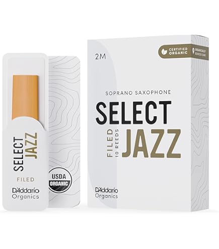 thumbnail image 2 of D'Addario Organic Select Jazz Alto Sax Reeds - Filed Cut 2 Soft Strength, 3-Pack 2 of 12