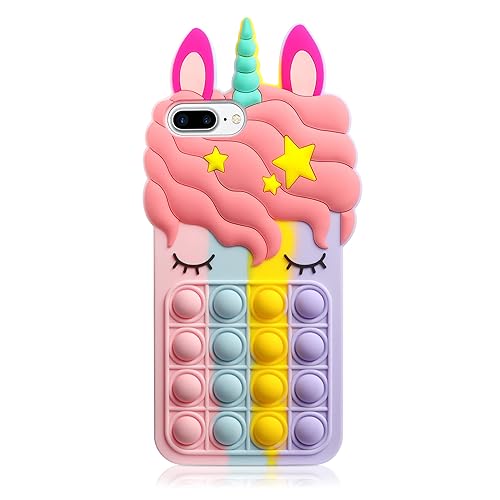 HoneyAKE Fidget Toys Phone Case for iPhone 8 Plus Case iPhone 7 Plus Case Bubble Protect HoneyAKE Fidget Toys Phone Case for iPhone 8 Plus Case iPhone 7 Plus Case Bubble Protect