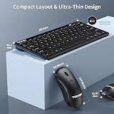 TECKNET Mini Wireless Keyboard and Mouse Set 2.4G Nano Receiver 12 Keys view 4