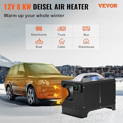 VEVOR Diesel Air Heater 8KW, All in One 12V Truck Heater, Parking