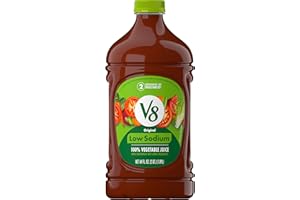 V8 Low Sodium Original 100% Vegetable Juice, 64 fl oz Bottle