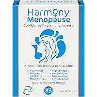 Harmony Menopause Herbal Supplement - Natural Multi-Symptom Support for Hot Flashes, Irritability, Vitamin D, Magnesium, Calc