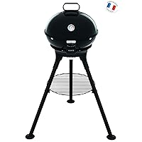  YY2944FB Kugelgrill Tefal XXL schwarz Camping Garten Balkon Picknick ✔ Deckel ✔ rund ✔ stehend grillen ✔ Grillen mit Holzkohle ✔ mit Dreibeinen 