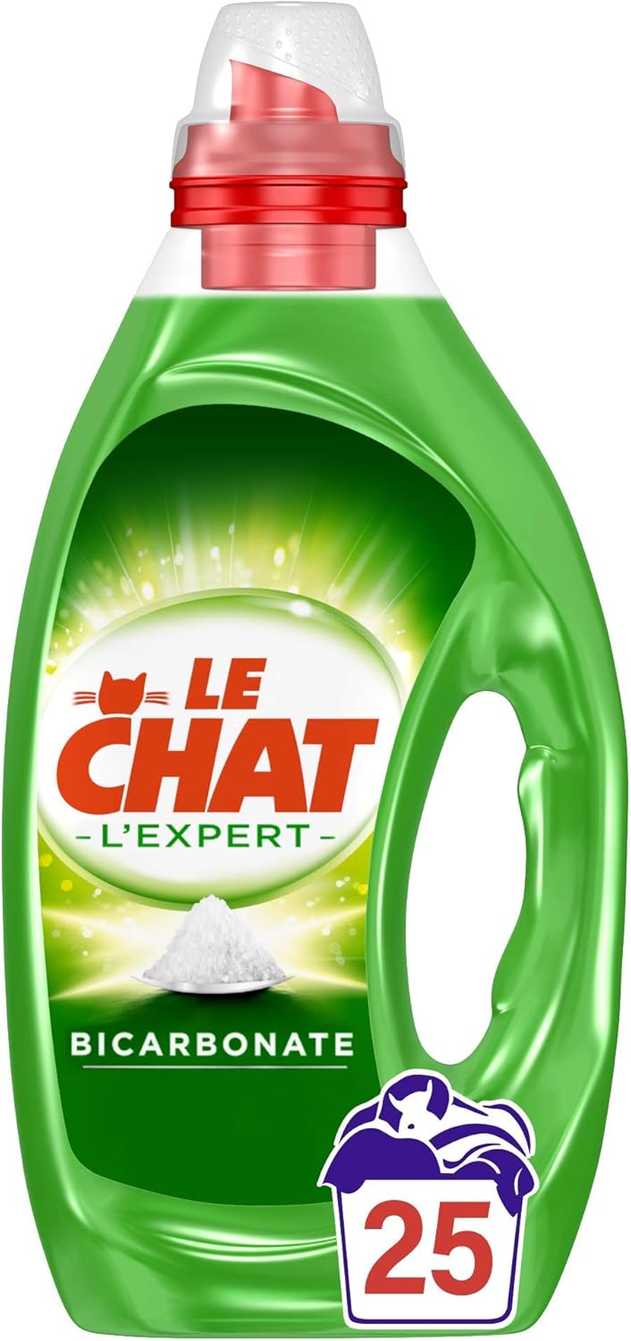 Le Chat L Expert Lessive Liquide Au Bicarbonate 25 Lavages 1 25l Amazon Fr Hygiasne Et Soins Du Corps