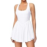 IUGA Tennis Dress with Built in Shorts and Bra Adjustable Straps Athletic Dress for Women Summer Golf Active Workout Dress