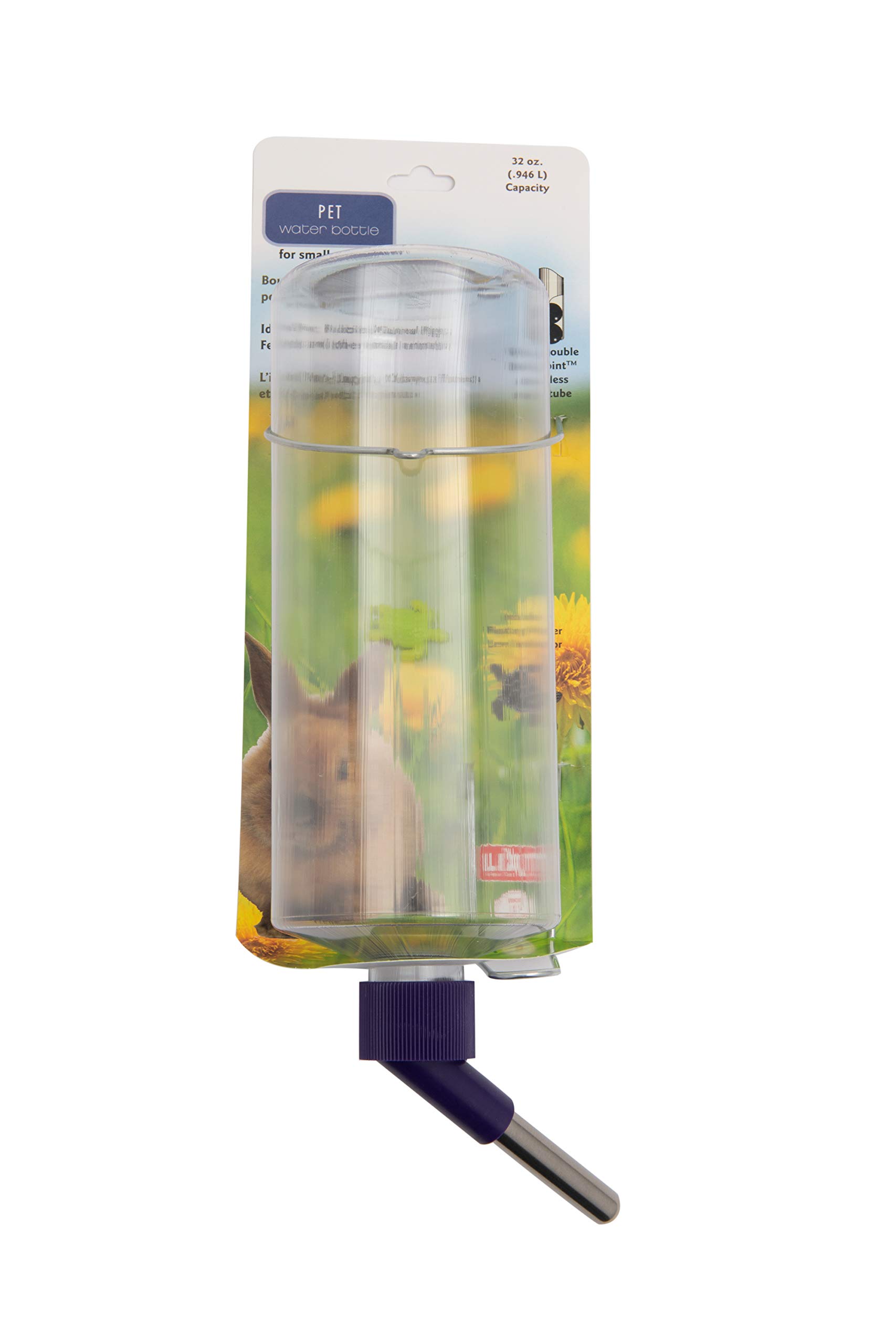 Photo 1 of Lixit Standard Cage Water Bottles for Rabbits, Ferrets, Guinea Pigs, Hamsters, Rats, Mice and Other Small Animal's (32 Ounce, Clear) 2 pack