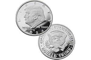 ARNUDOM 2024 Trump Commemorative Coin 47th President Metal Silvery Color Coin Gift 40mm