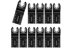 10 Pcs Oscillating Saw Blades, Professional Universal Titanium Multi Tool Quick Release Blade