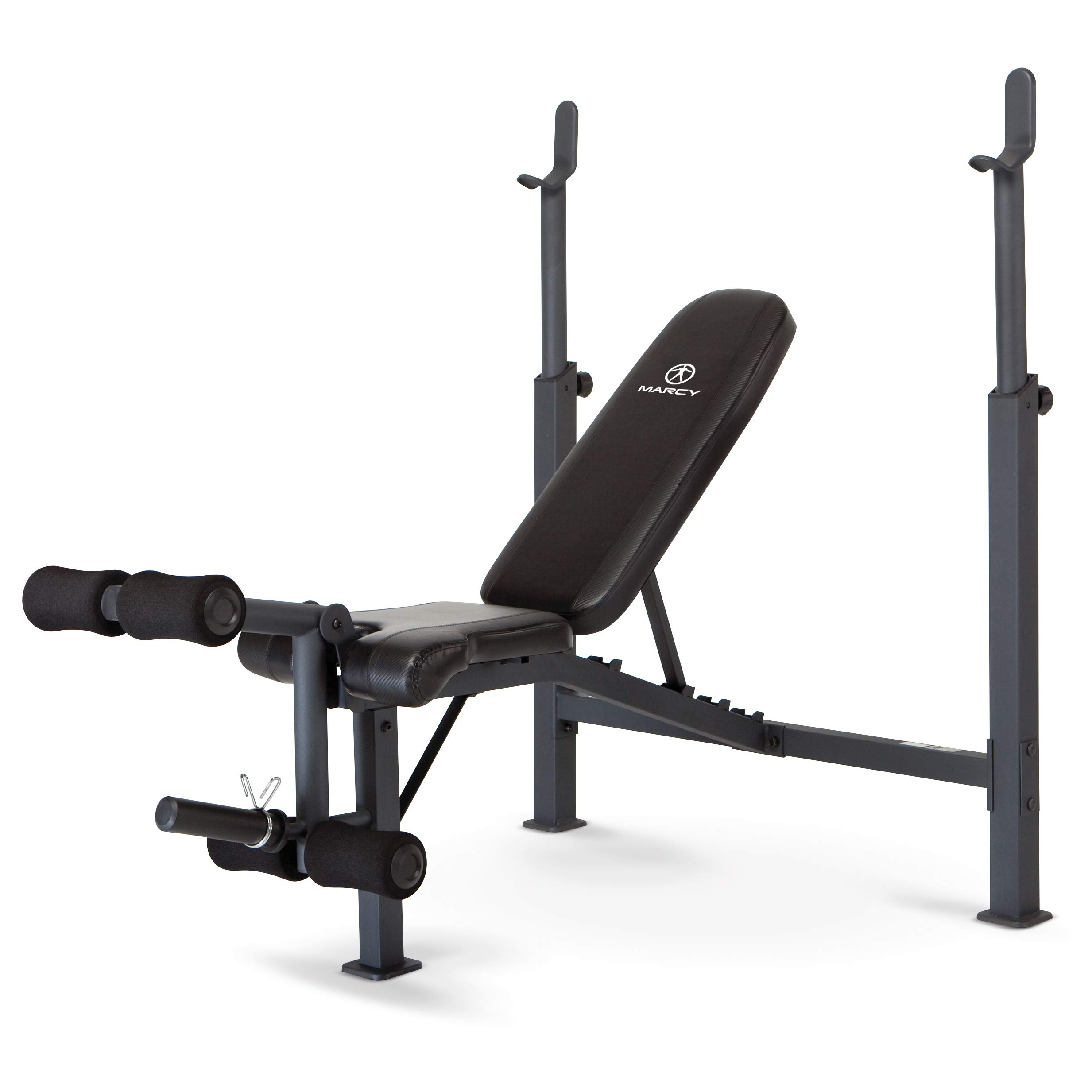 Marcy Competitor Adjustable Olympic Weight Bench with Leg Developer for Weight Lifting and Strength Training CB-729