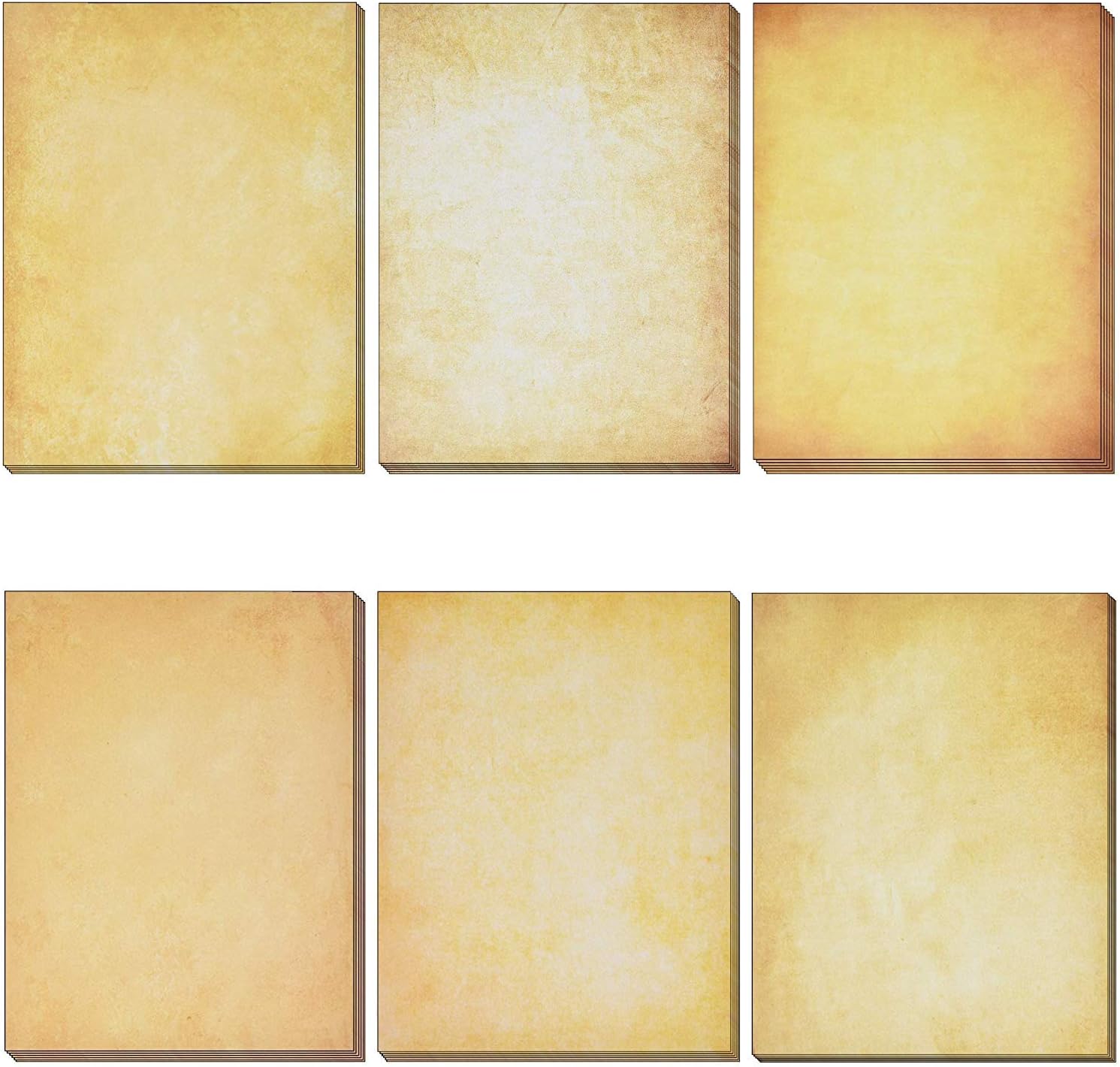 120 Pack Vintage Antique Stationery Paper Old Fashion Aged