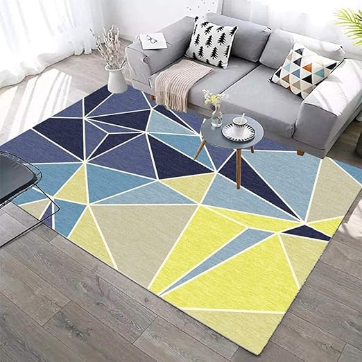 Carpet, Carpet Modern Minimalist Carpet Very Durable Intense Colour Fresh Yellow 3D
