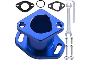 ORAEVY Racing Intake Pipe Mainfold Compatible With Predator 212cc Honda GX160 GX200 CT200U 6.5HP OHV 196cc KT196 Clones Moto Go Kart Mini Bike Race Kart (Blue)