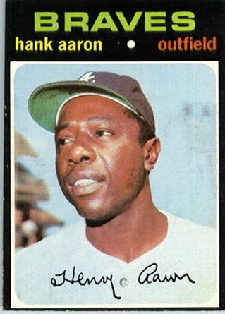 1971 Topps Baseball Card 400 Hank Aaron At Amazon S Sports Collectibles Store