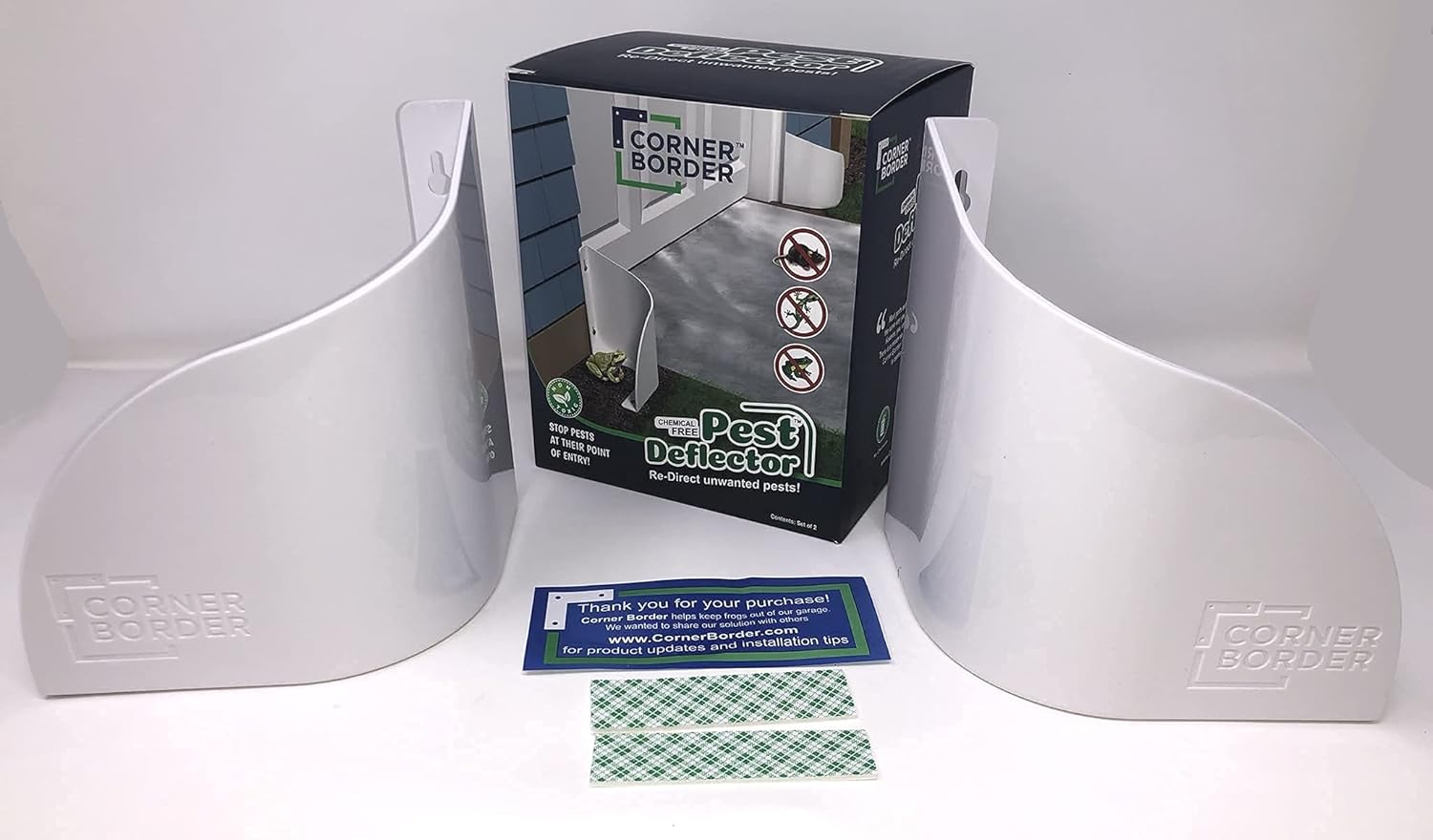 Corner Border Pesticide Free Pest Barrier | Keep Frogs, Toads, Rodents, and Insects Out of Your Home or Garage! : Garden & Outdoor