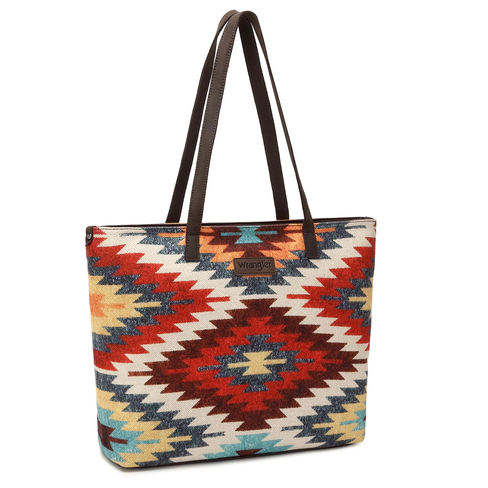 Montana West Wrangler Tote Bag for Women Canvas Shoulder Handbag Aztec Purse