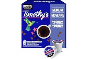 Timothy's Colombian La Vereda K-Cup Coffee Pods, 30 Count For Keurig Coffee Makers
